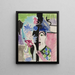 Studie für Müllerkopf mit Blumen - Ernst Ludwig Kirchner — gerahmtes Bild an der Wand