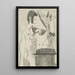 Violonist vor einem Gemälde - Ernst Ludwig Kirchner — gerahmtes Bild an der Wand