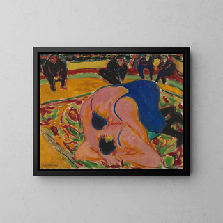 Ernst Ludwig Kirchner - Wrestlers in a Circus.webp