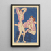 Zwei Männer und eine Frau - Ernst Ludwig Kirchner — gerahmtes Bild an der Wand