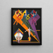 Mädchen tanzend in bunten Strahlen - Ernst Ludwig Kirchner — gerahmtes Bild an der Wand