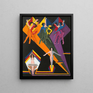 Ernst Ludwig Kirchner - dancing girls in colourful rays.webp