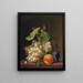 Stillleben mit Trauben - Ernst Moritz Gustav Tettelbach — gerahmtes Bild an der Wand