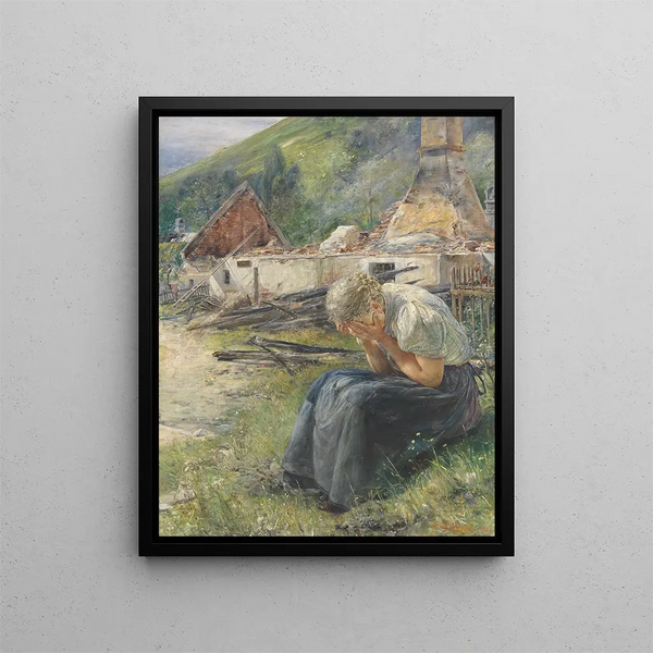 Der nächste Tag - Ernst Nowak — gerahmtes Bild an der Wand