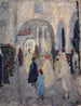 Straße mit Arkaden in einer Stadt Nordafrikas - Ernst Schiess — Ansicht des Kunstwerks