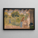 An der Fontaine - Ernst Schiess — gerahmtes Bild an der Wand