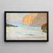 Bucht am Meer mit Felsen - Ernst Schiess — gerahmtes Bild an der Wand