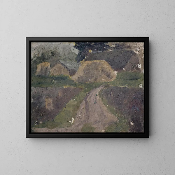 Ferme - Ernst Schiess — gerahmtes Bild an der Wand