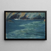 Küstenfelsen und ruhiges Meer - Ernst Schiess — gerahmtes Bild an der Wand