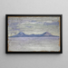 Fernberge im Meer - Ernst Schiess — gerahmtes Bild an der Wand