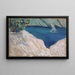 Bucht mit Segelboot - Ernst Schiess — gerahmtes Bild an der Wand