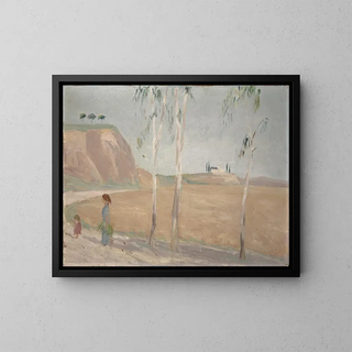 Landschaft im römischen Stil - Ernst Schiess — gerahmtes Bild an der Wand