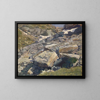 Ernst Schiess - Scree with a Patch of Snow.webp
