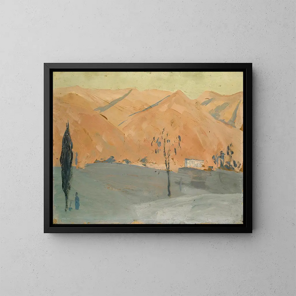 Montagnes du Sud - Ernst Schiess — gerahmtes Bild an der Wand