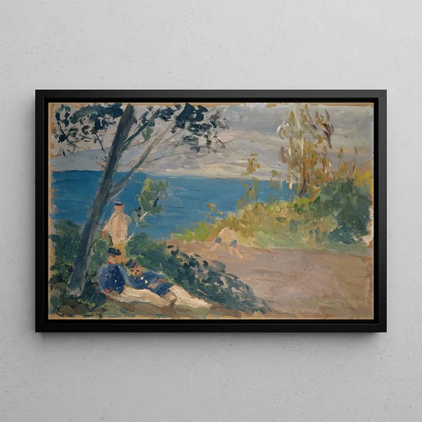 Ernst Schiess - Siesta of the Frontier Guards by the Beach.webp