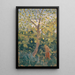 Baum mit gelben Herbstblättern - Ernst Schiess — gerahmtes Bild an der Wand