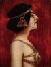 Salomé, Frau im Profil im Jugendstil-Ornamentkostüm - Ernst Seidl — Ansicht des Kunstwerks