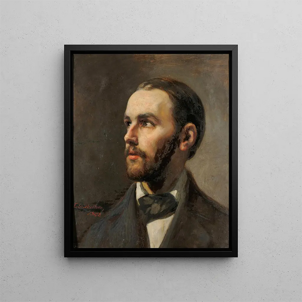 Portrait des Archäologen Johann Jakob Bernoulli - Ernst Stückelberg — gerahmtes Bild an der Wand