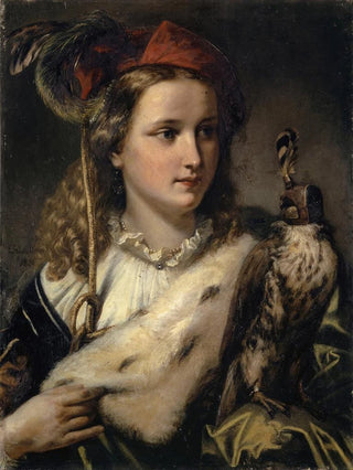 Ernst Stckelberg - Young Nobel Woman with a Falcon.webp