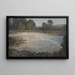 Landschaft mit Wald und Staudamm am Neckar - Erwin Starker — gerahmtes Bild an der Wand