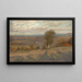Ansicht des Burgholzhof in Richtung Neckarrems - Erwin Starker — gerahmtes Bild an der Wand