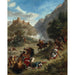 Reproduktion des Gemäldes Arabische Gefechte in den Bergen - Eugène Delacroix