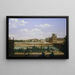 Der Garten und der Palast der Tuileries vom Quai d'Orsay aus gesehen - Étienne Bouhot — gerahmtes Bild an der Wand