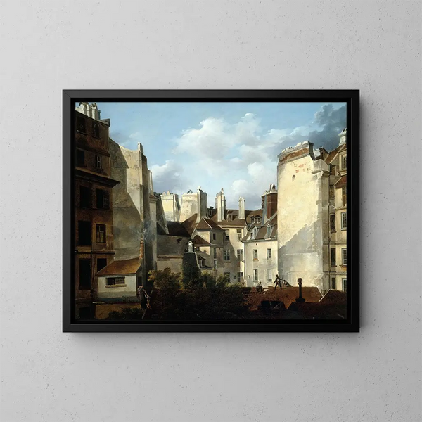 Toits de Paris - Étienne Bouhot — gerahmtes Bild an der Wand