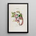 Flore d'Amérique dessinée d'après nature sur les lieux Pl032 - Étienne Denisse — gerahmtes Bild an der Wand