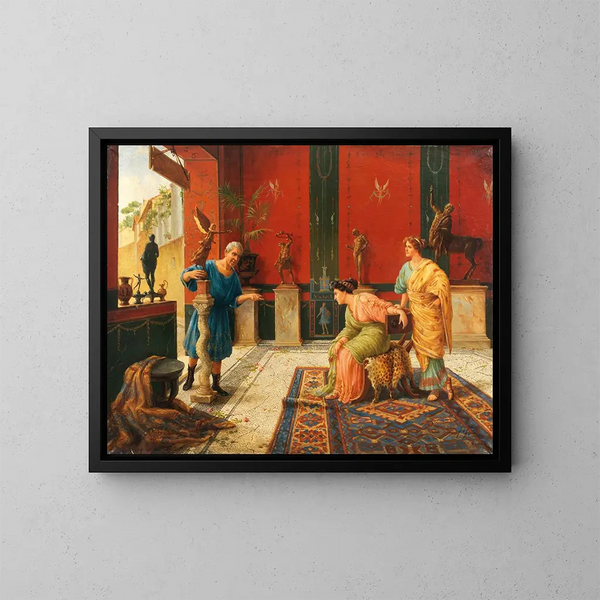 Der Antiquitätenhändler - Ettore Forti — gerahmtes Bild an der Wand