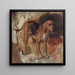 Studie eines Bluthundes - William Holman Hunt — gerahmtes Bild an der Wand