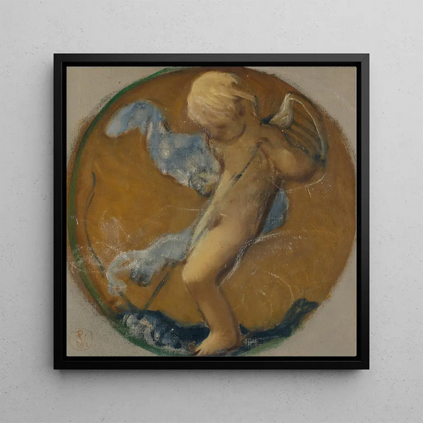 Étude pour un médaillon avec putto - Pierre
