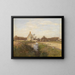 Eingang des Dorfes Cayeux - Eugen Jettel — gerahmtes Bild an der Wand