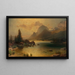 Hintersee bei Berchtesgaden - Eugen Jettel — gerahmtes Bild an der Wand