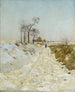 Route creuse en hiver - Eugen Jettel — Ansicht des Kunstwerks