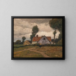 Eugen Kampf - Farm in stormy landscape.webp
