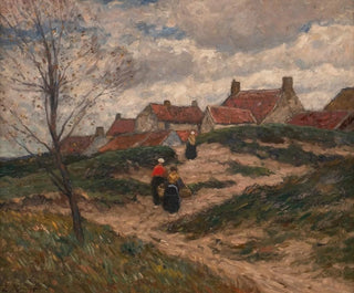 Dorf in den Dünen - Eugen Kampf — Ansicht des Kunstwerks