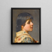 Eine venezianische Mädchen - Eugen von Blaas — gerahmtes Bild an der Wand
