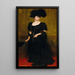 Portrait von Madame Lebreton - Eugen von Blaas — gerahmtes Bild an der Wand