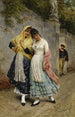 La Flirtation - Eugen von Blaas — Ansicht des Kunstwerks