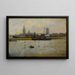 Bateaux dans le port - Eugène Chigot — gerahmtes Bild an der Wand