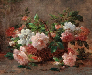 Eugene Petit - A Basket with Roses.webp