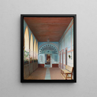 Eugenio Landesio - Corredor De La Casa De La Mina De Mellado En Guanajuato.webp