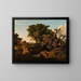 Italienisches Landschaftsgemälde - Eugenio Landesio — gerahmtes Bild an der Wand