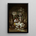 L allegorische Caprice-Gemälde der Gier - Eugenio Lucas Velázquez — gerahmtes Bild an der Wand