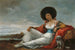 Maja mit einem kleinen Hund - Eugenio Lucas Velázquez — Ansicht des Kunstwerks