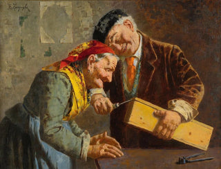 Kannst du raten - Eugenio Zampighi — Ansicht des Kunstwerks