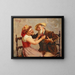 Der Krawattenknoten - Eugenio Zampighi — gerahmtes Bild an der Wand