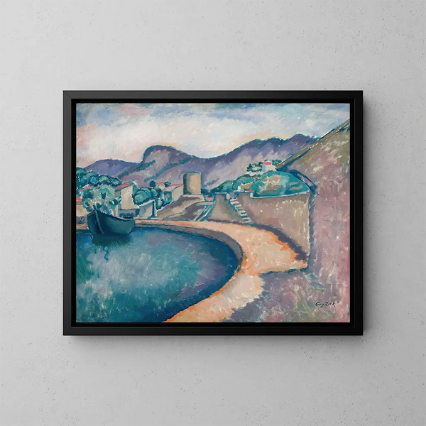 Landschaft an der Südküste - Eugeniusz Zak — gerahmtes Bild an der Wand