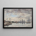 Antwerpen, Schiffe auf der Schelde - Eugène Boudin — gerahmtes Bild an der Wand